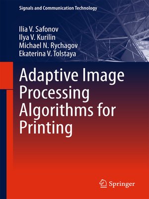 cover image of Adaptive Image Processing Algorithms for Printing